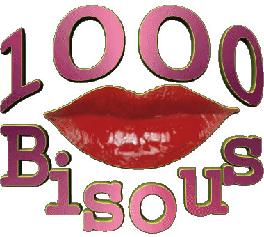 1000 Kisses French Messages 