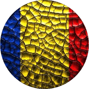 Rond Tchad Afrique Drapeaux 