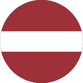 Tondo Lettonia Europa Bandiere 