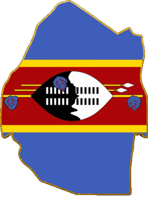 carte Eswatini Afrique Drapeaux 