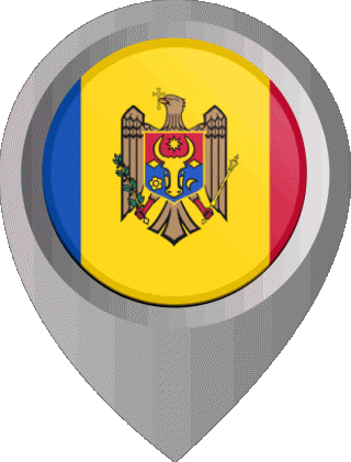 Epingle de Localisation Moldavie Europe Drapeaux 