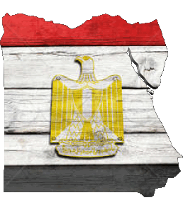 Mapa Egipto África Banderas 