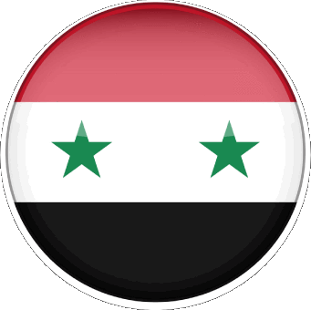 Runde Syrien Asien Fahnen 