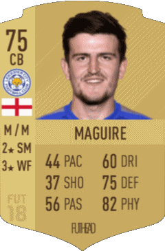 Harry Maguire Angleterre F I F A - Jugadores  cartas Vídeo Juegos Multimedia 