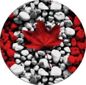 Rond Canada Amériques Drapeaux 