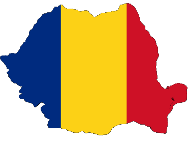 Map Romania Europe Flags 