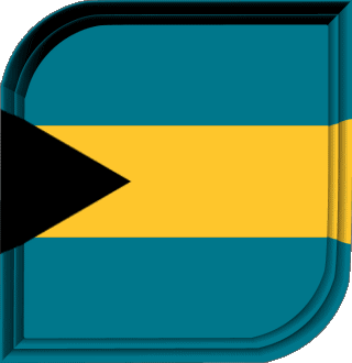 Carré Bahamas Amériques Drapeaux 