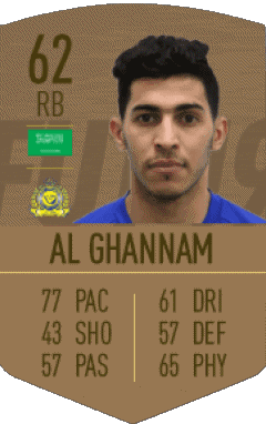 Sultan Abdullah Al Ghannam Saudi-Arabien F I F A - Karten Spieler Videospiele Multimedia 