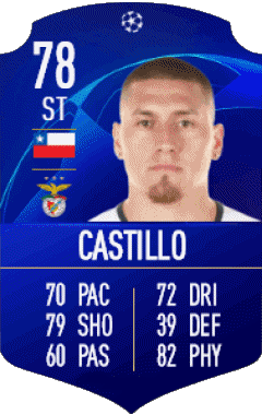 Nicolás Castillo Chile F I F A - Giocatori carte Videogiochi Multimedia 