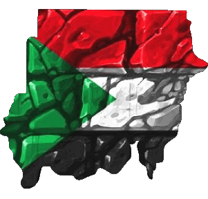 Map Sudan Africa Flags 