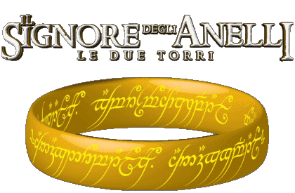 Logo Italien Les Deux Tours Le Seigneur des Anneaux Cinéma International Multi Média 