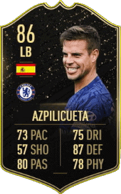 César Azpilicueta Spain F I F A - Card Players Video Games Multi Media 