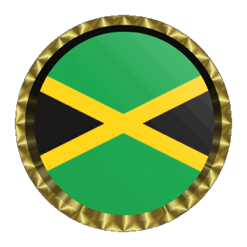 Rond - Anneaux Jamaïque Amériques Drapeaux 