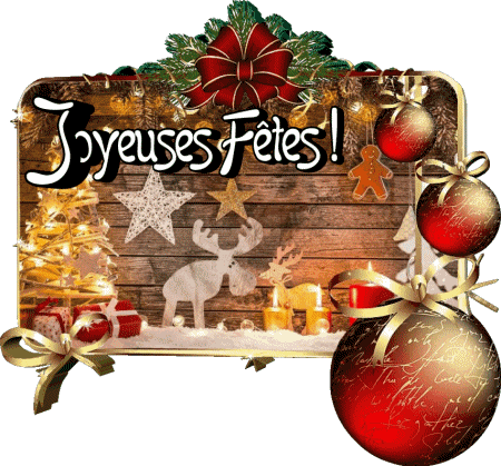 Serie 13 Joyeuses Fêtes (Noël) Francese Messagi 