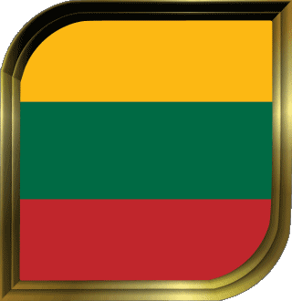 Square Lithuania Europe Flags 