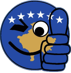 Smiley - OK Kosovo Europe Drapeaux 