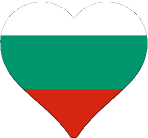 Corazón Bulgaria Europa Banderas 