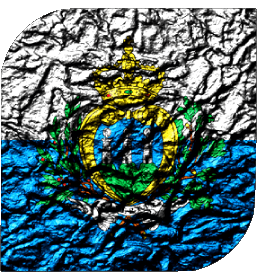 Quadrato San Marino Europa Bandiere 