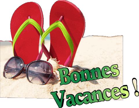 08 Transparenter Hintergrund Bonnes Vacances Französisch Nachrichten 