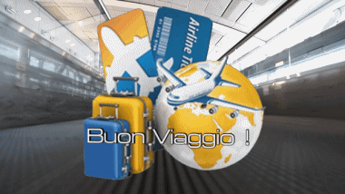 003 Animierter Hintergrund Buon Viaggio Italienisch Nachrichten 