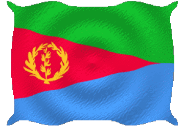 Ondulación Eritrea África Banderas 
