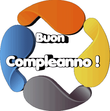 011 Transparent Background Astratto - Geometrico Buon Compleanno Italian Messages 