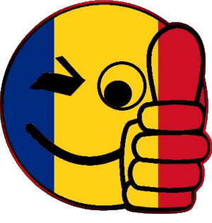 Smiley - OK Roumanie Europe Drapeaux 