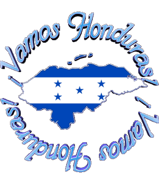 Bandera Vamos Honduras Spanish Messages 