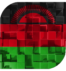 Carré Malawi Afrique Drapeaux 