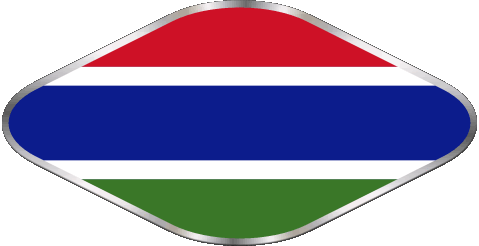 Ovale 02 Gambia Africa Bandiere 