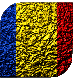 Quadrato Romania Europa Bandiere 