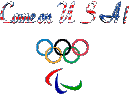 Olympic Games Come on U.S.A English Messages 