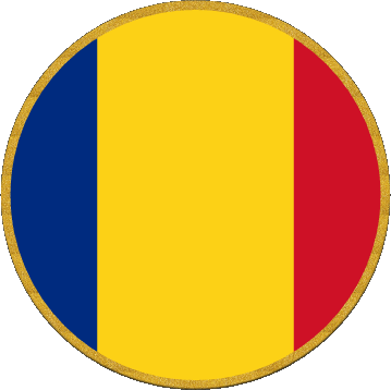 Rond Roumanie Europe Drapeaux 