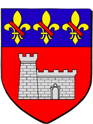 Blasón-Blasón VILLEFRANCHE SUR SAONE 69 Departamentos - Ciudades Francia Banderas 