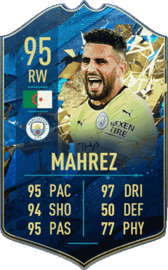 Riyad Mahrez Algerien F I F A - Karten Spieler Videospiele Multimedia 