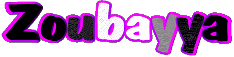 Zoubayya Z WEIBLICH - Maghreb Muslim Vorname 