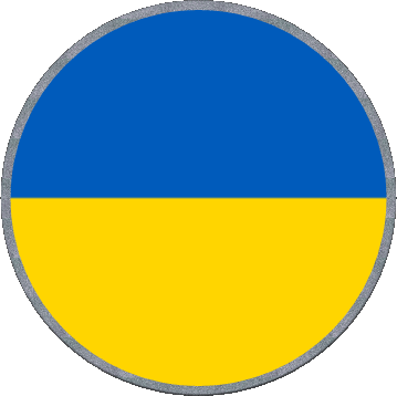 Rond Ukraine Europe Drapeaux 