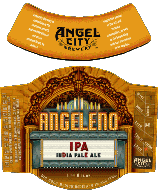 Angeleno - Ipa indian pale ale-Angeleno - Ipa indian pale ale Angel City Brewery USA Beers Drinks 