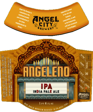 Angeleno - Ipa indian pale ale-Angeleno - Ipa indian pale ale Angel City Brewery USA Bières Boissons 