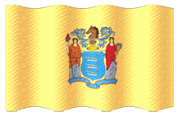 Ondulación New Jersey U.S.A - Estados América Banderas 