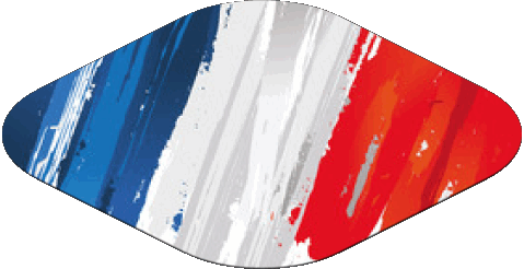 Oval National Frankreich Fahnen 