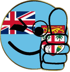 Smiley - OK Fidji Océanie Drapeaux 