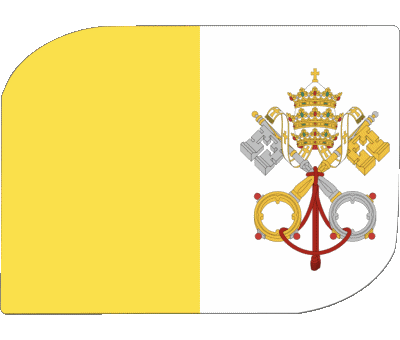 Rettangolo Vaticano Europa Bandiere 