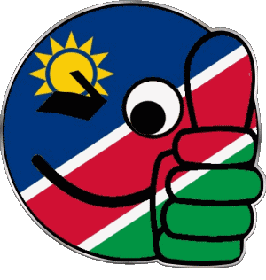 Faccina - OK Namibia Africa Bandiere 