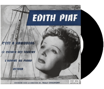 C'est à Hambourg - Le chemin des forains - L'homme au piano - Retour-C'est à Hambourg - Le chemin des forains - L'homme au piano - Retour Edith Piaf 60' France Compilation Music Multi Media 