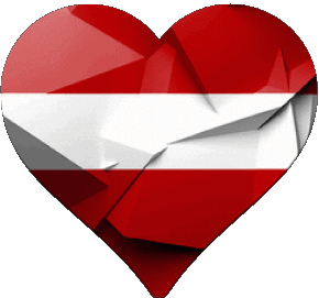 Cuore Lettonia Europa Bandiere 