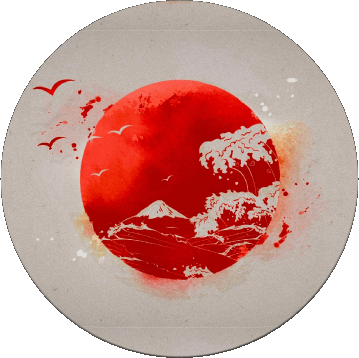 Tondo Giappone Asia Bandiere 