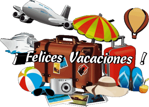 27 Sfondo trasparente Felices Vacaciones Spagnolo Messagi 