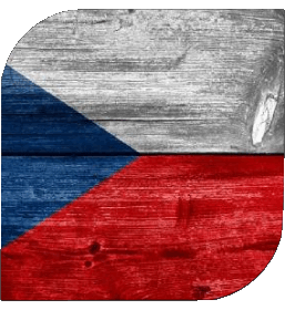 Square Czech Republic Europe Flags 