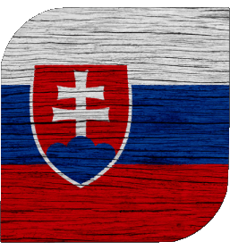 Carré Slovaquie Europe Drapeaux 